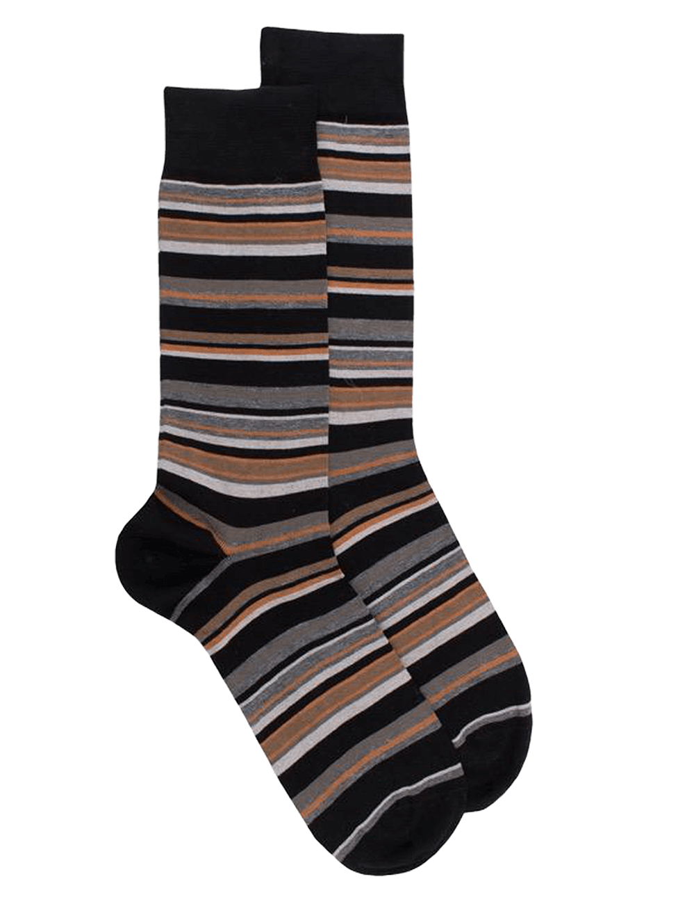 Doré Doré Men's Striped Cotton Lisle Socks