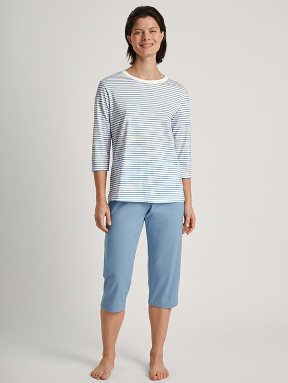 Calida Cotton Stripes 3/4 Pyjama