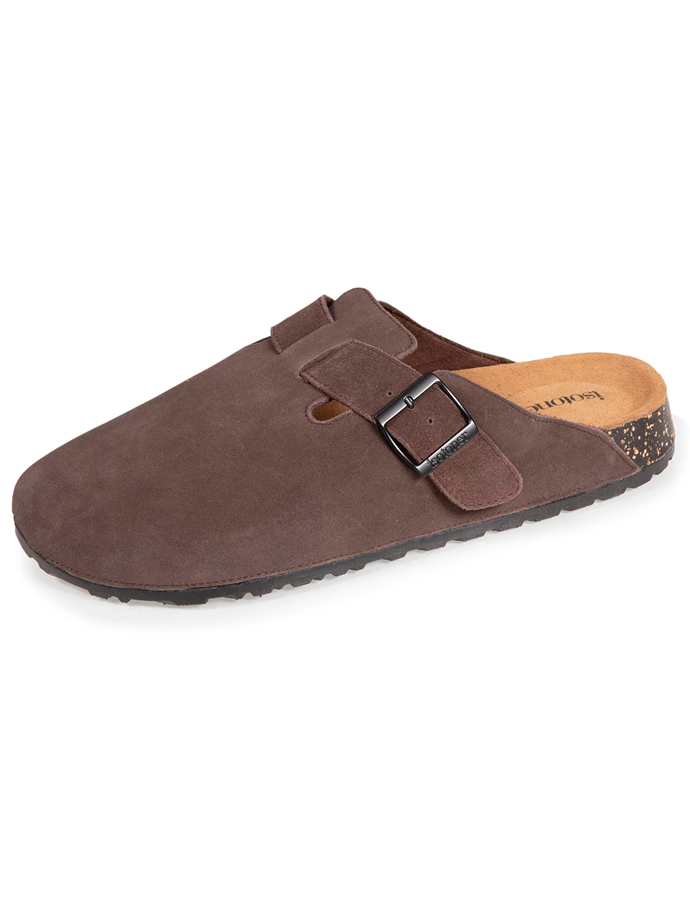 Isotoner Men's Leather Mule Clogs