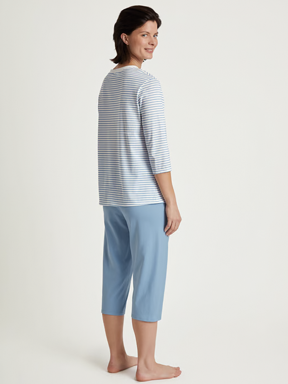 Calida Cotton Stripes 3/4 Pyjama