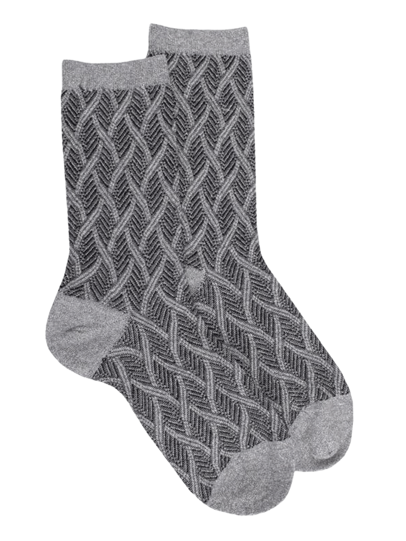 Doré Doré Women's Glitter Cotton and Wool Socks