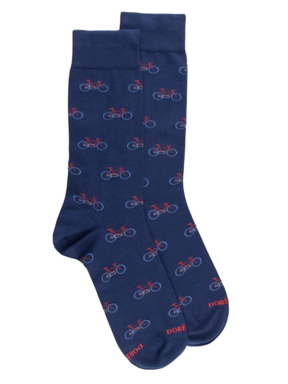 Doré Doré Men's Cotton Socks With Bicycle Repeat Pattern