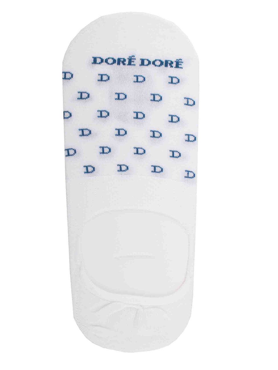 Doré Doré Lisle No-Show Men Socks with "DD" Pattern