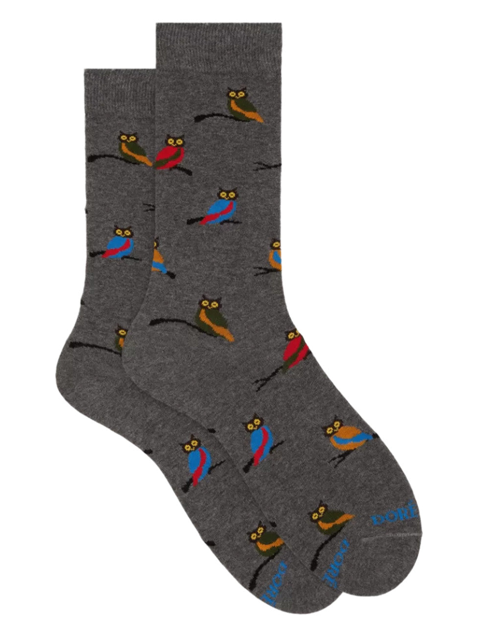 Doré Doré Men's Owl Patterned Cotton Socks