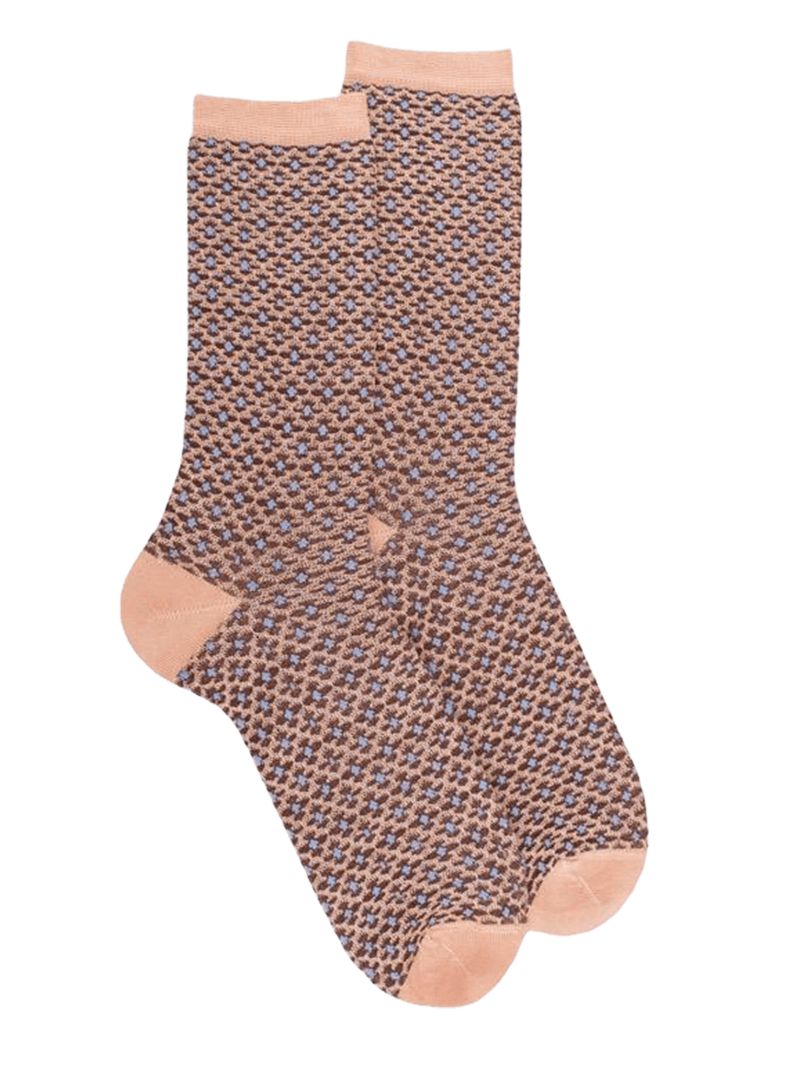 Doré Doré Women's Geometric Patterned Cotton Socks