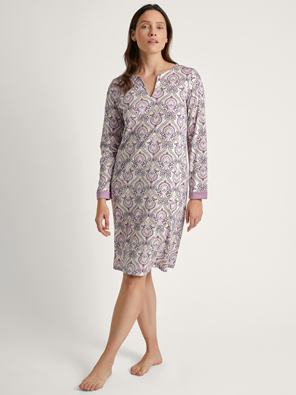 Calida Orient Dreams Long-sleeved Nightdress