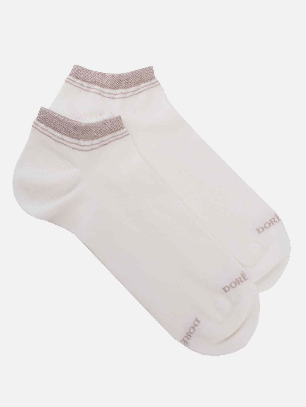 Doré Doré Men's Fine Gauge Egyptian Cotton Sneaker Socks