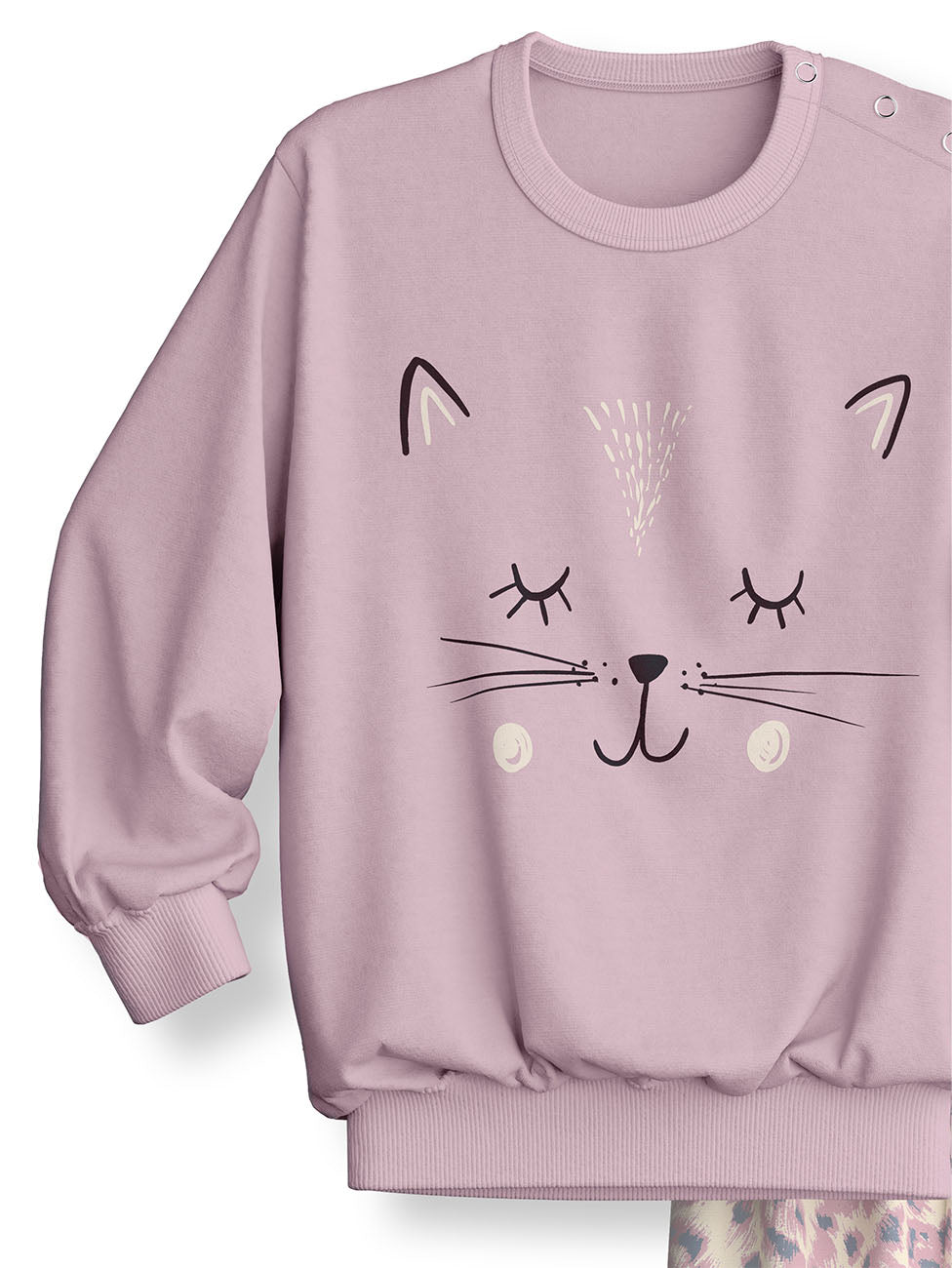 Calida Cat Cuffed Kids Pyjama