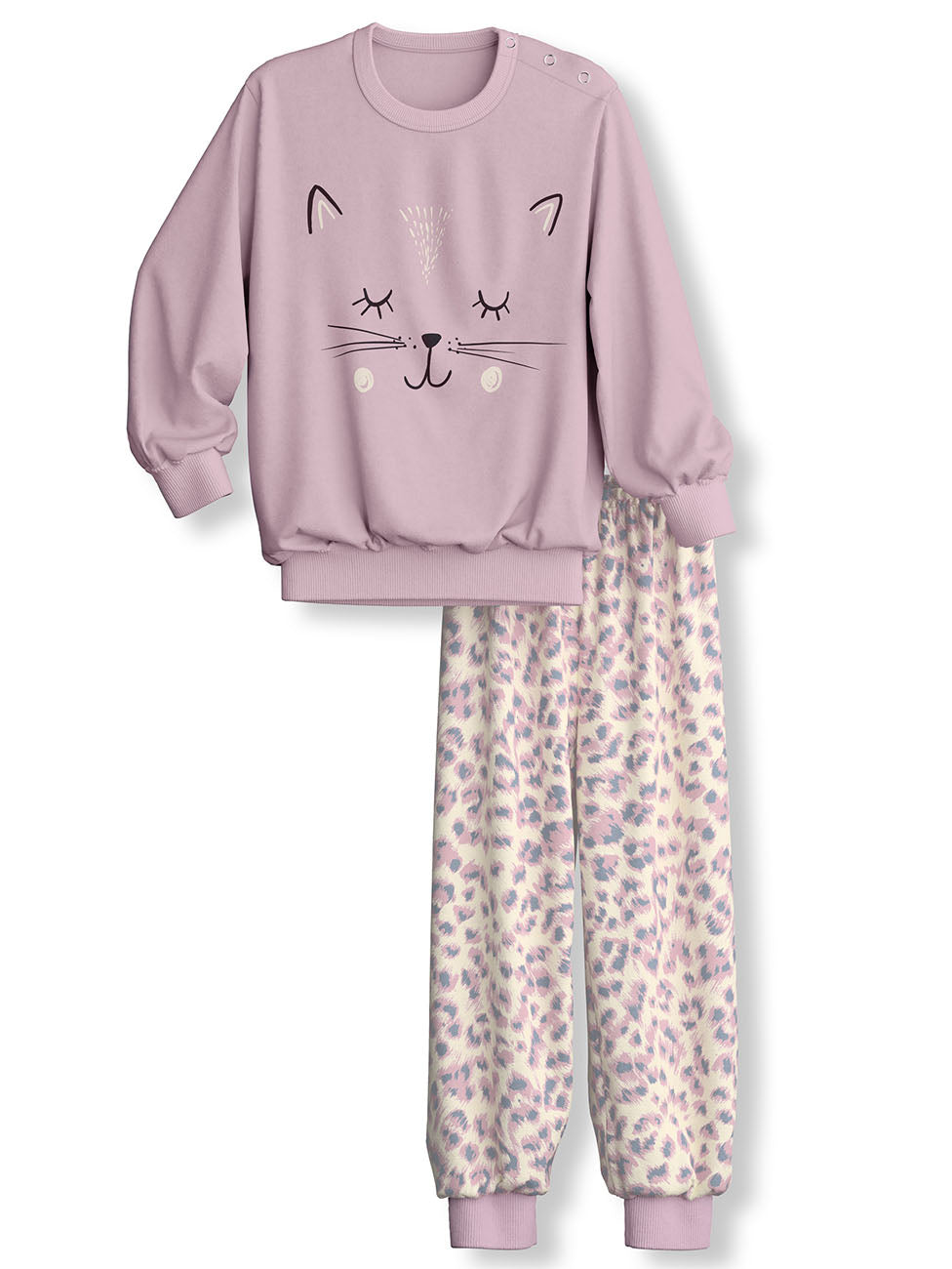 Calida Cat Cuffed Kids Pyjama