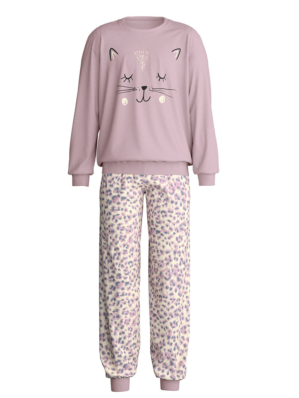Calida Cat Cuffed Kids Pyjama