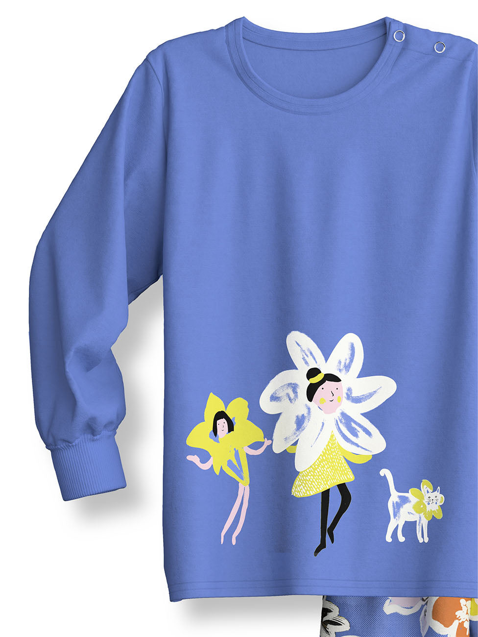 Calida Flowers Cuffed Kids Pyjama