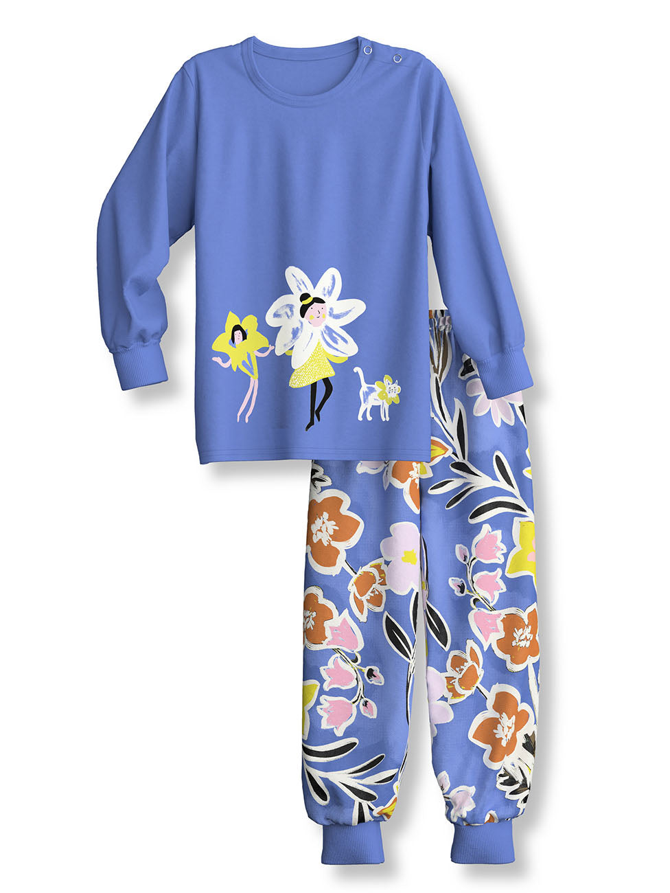 Calida Flowers Cuffed Kids Pyjama