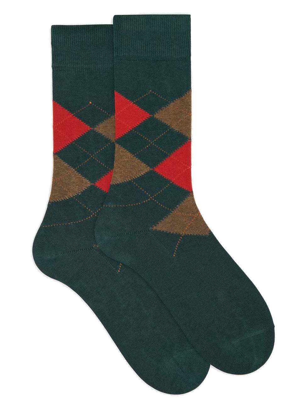 Doré Doré Three-color Patterned Short Socks
