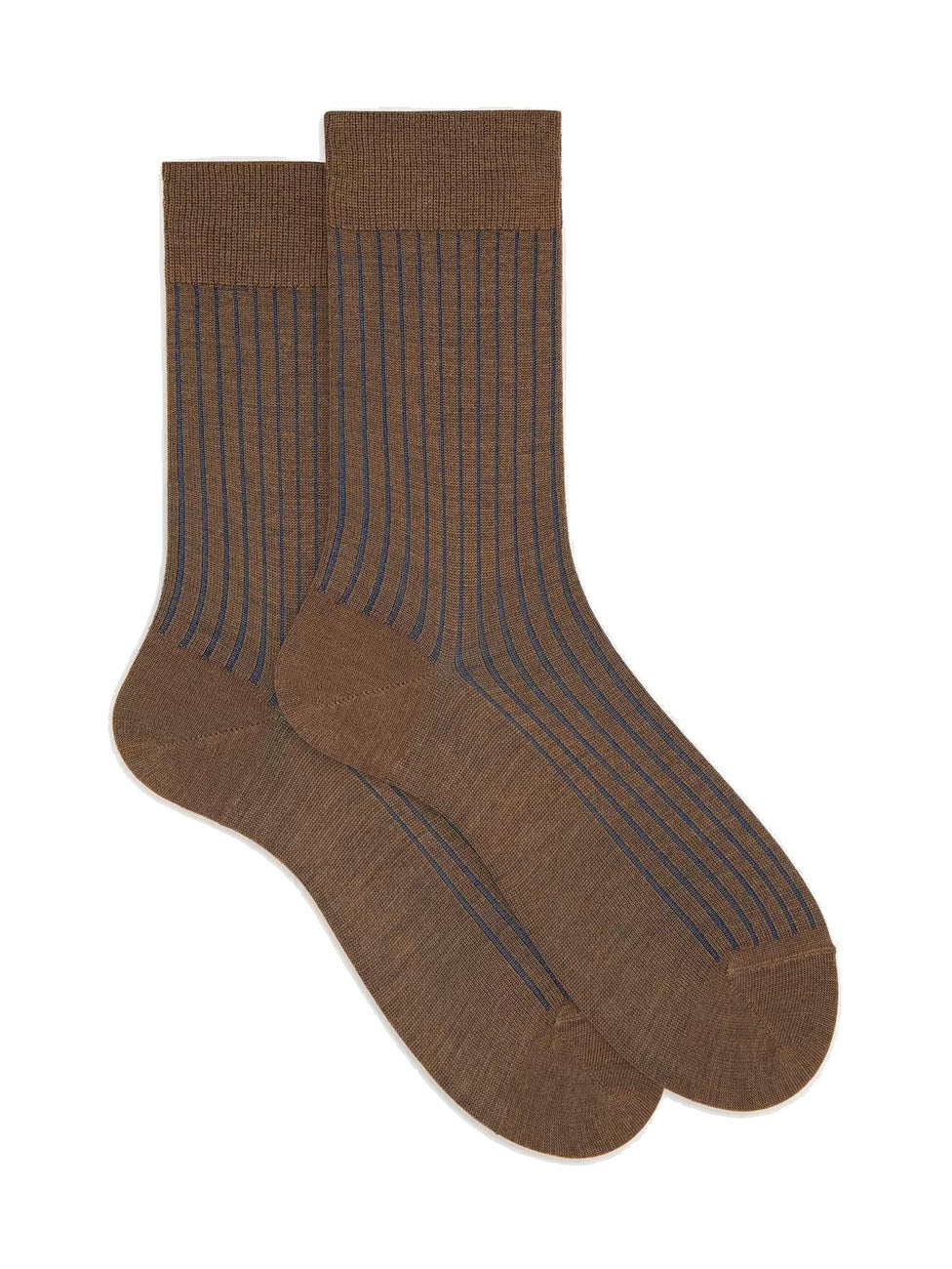 Doré Doré Men's Wool & Cotton Ribbed Vanisé Socks