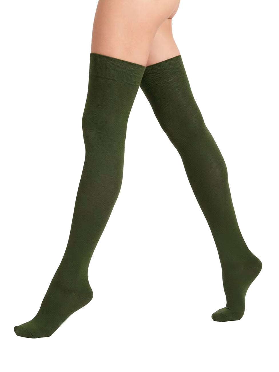 Doré Doré Ribbed Over The Knee Socks In Cotton