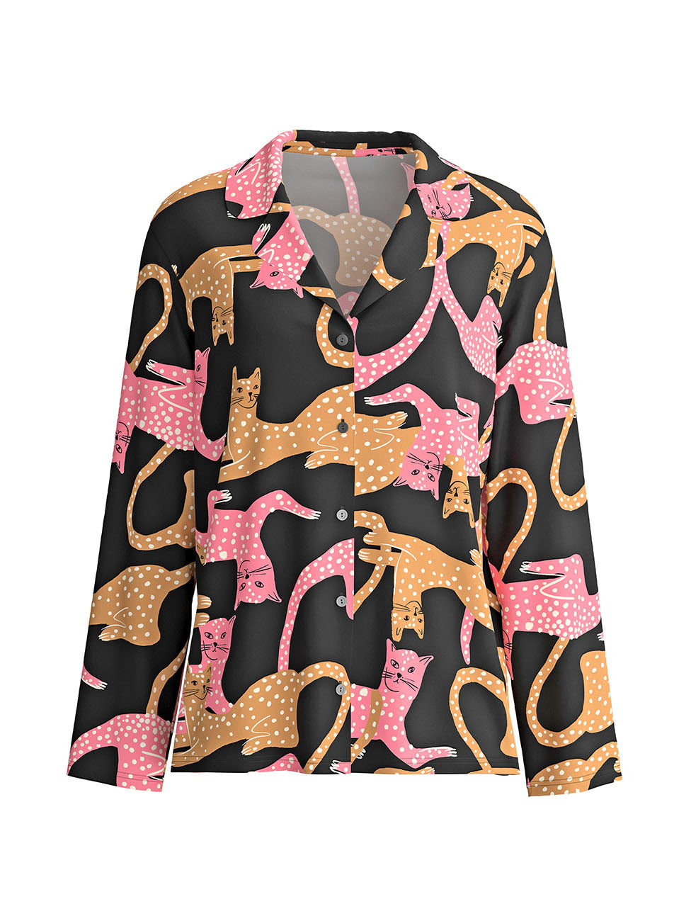 Calida Sleep Over M&M Button-Up Long-Sleeve Women Shirt