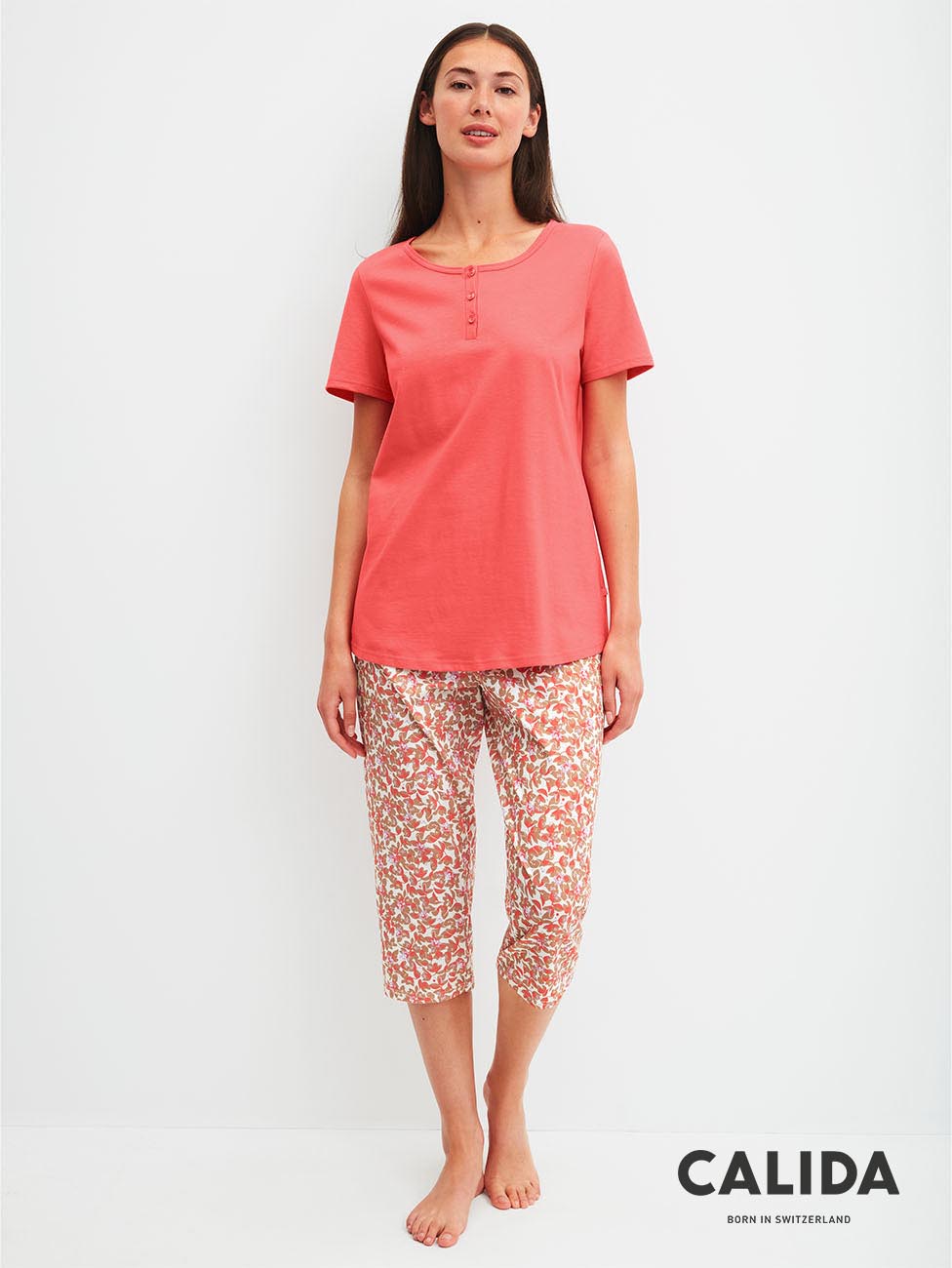 Calida Flower Nights Women 3/4 Pyjamas