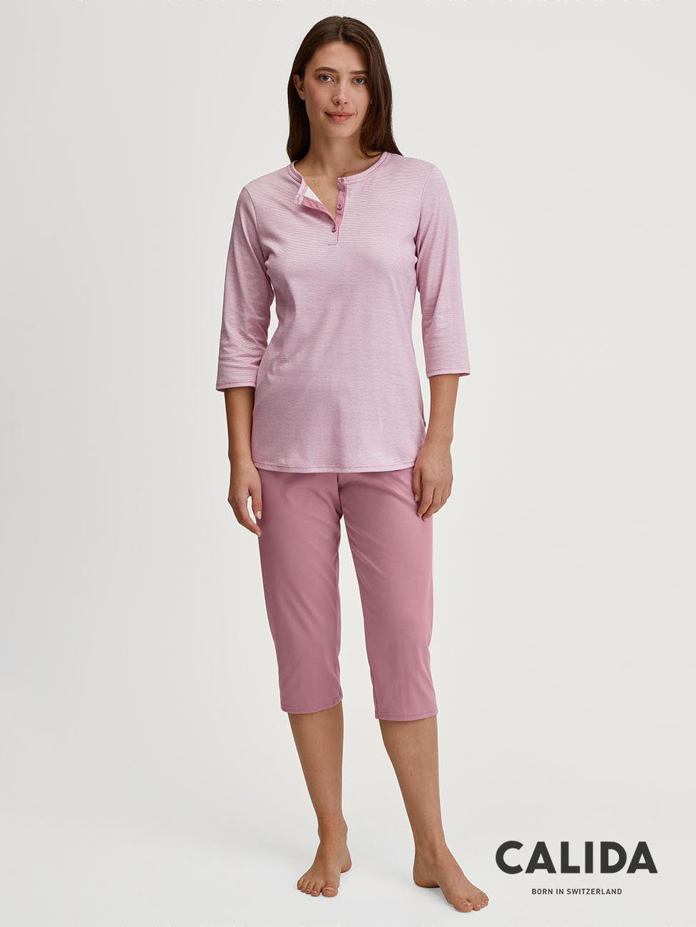 Calida Striped Dreams Women 3/4 Pyjamas