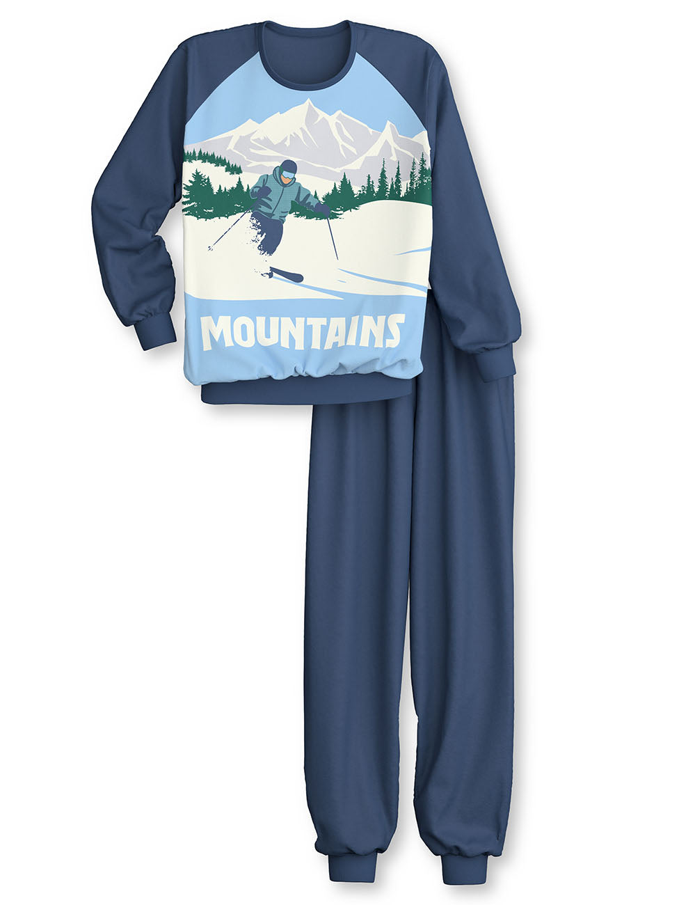 Calida Kids Ski Resort Cuffed Pyjamas