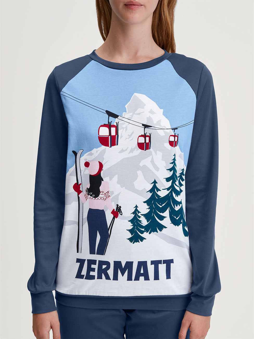 Calida Ski Resort Cuffed Pyjamas