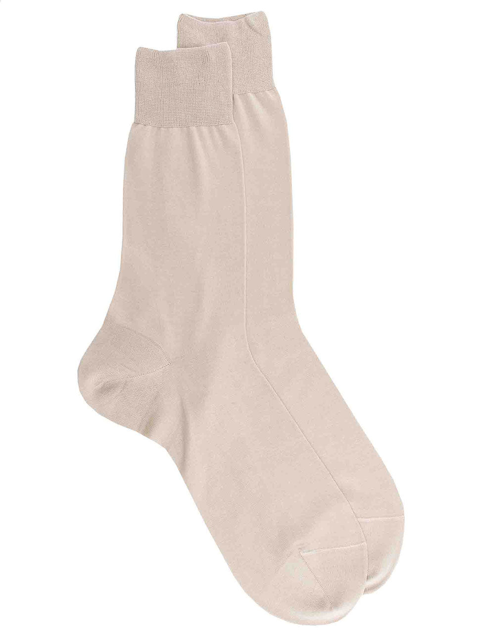 Doré Doré Men's Fine Mercerized Cotton Lisle Jersey Knit Socks