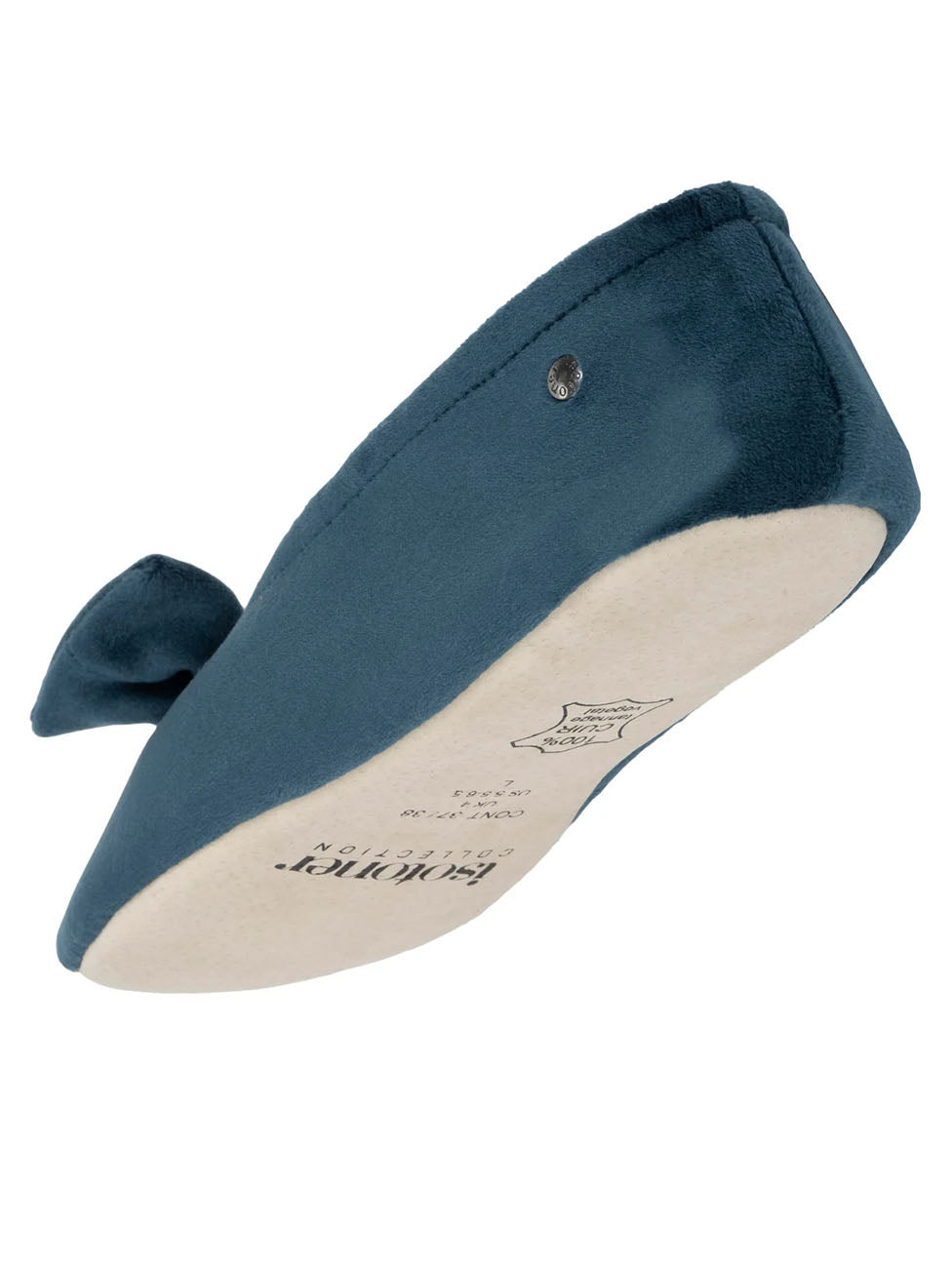 Isotoner Bleu Canard Ballerinas
