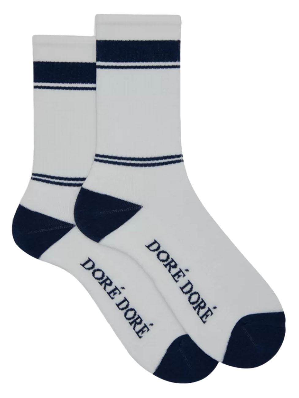Doré Doré Striped Cotton Terry Men's Short Socks