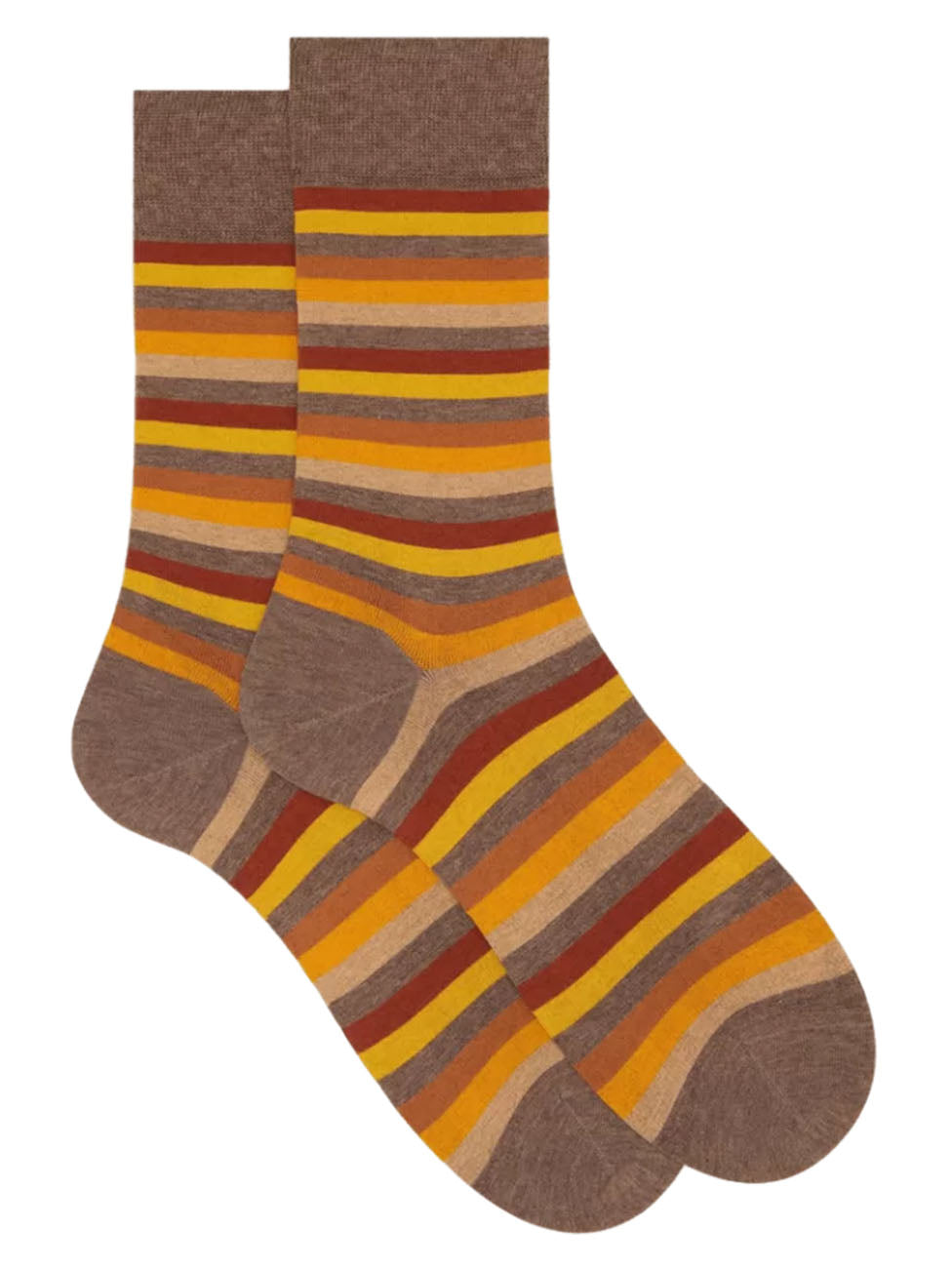 Doré Doré Even Colored Stripes Men's Socks