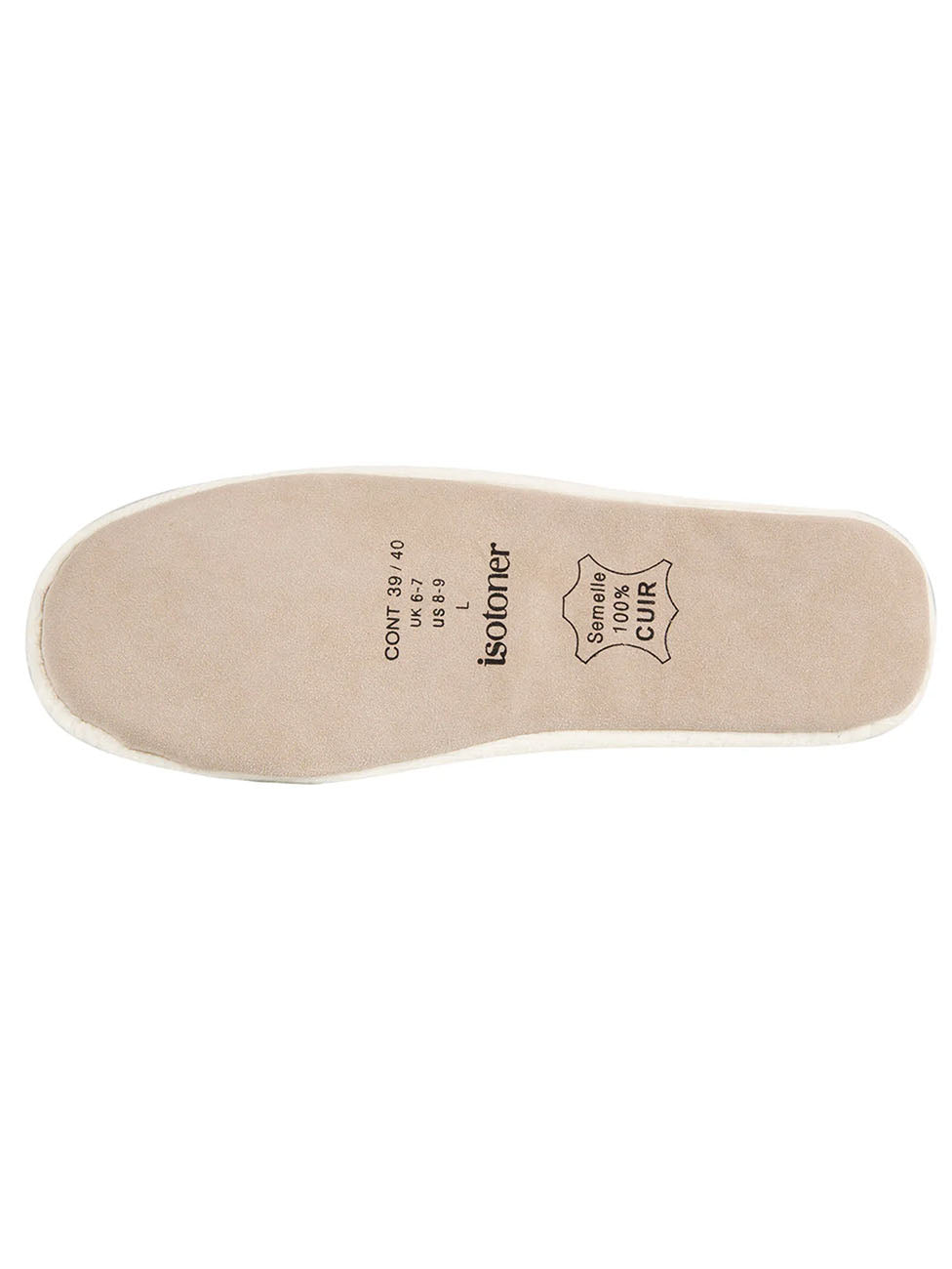 Isotoner Ivory Rhinestone Ballerinas