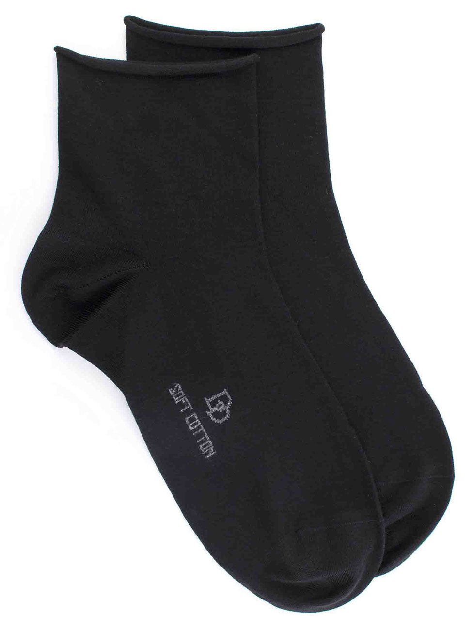 Doré Doré Jersey Knit Ankle Socks With Roll-Top