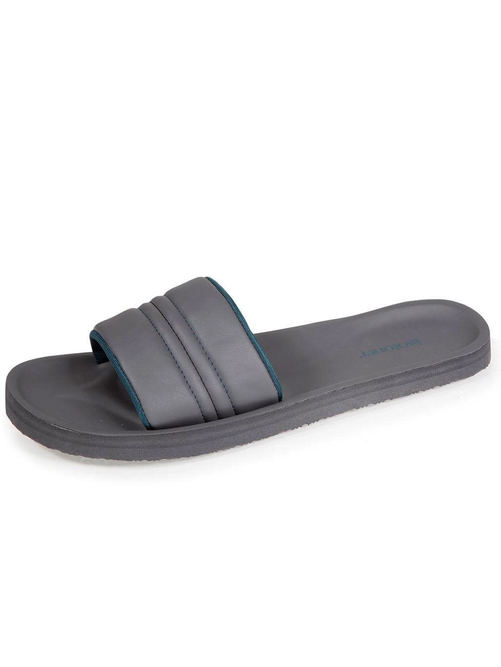 Isotoner Men's Grey Flip-Flop Mules