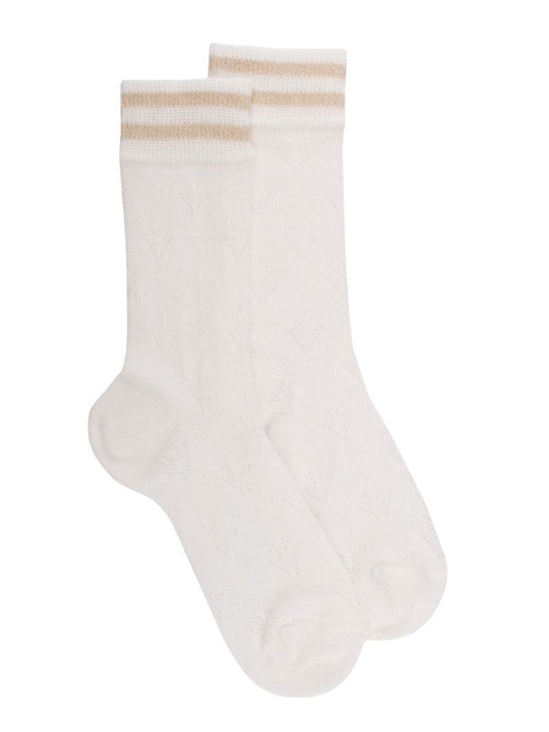 Doré Doré Women's Plain Cotton Openwork Socks