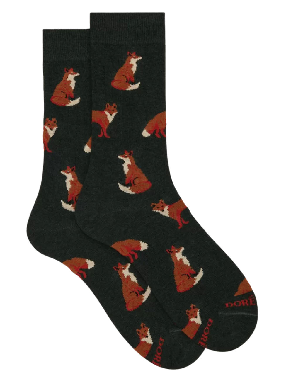 Doré Doré Fox Patterned Short Socks