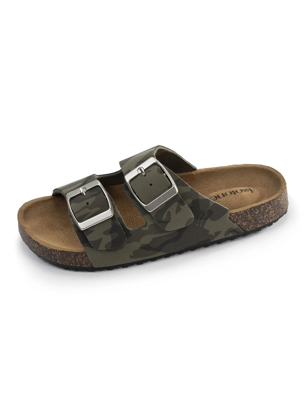 Isotoner Children's Double Strap Camo Mules