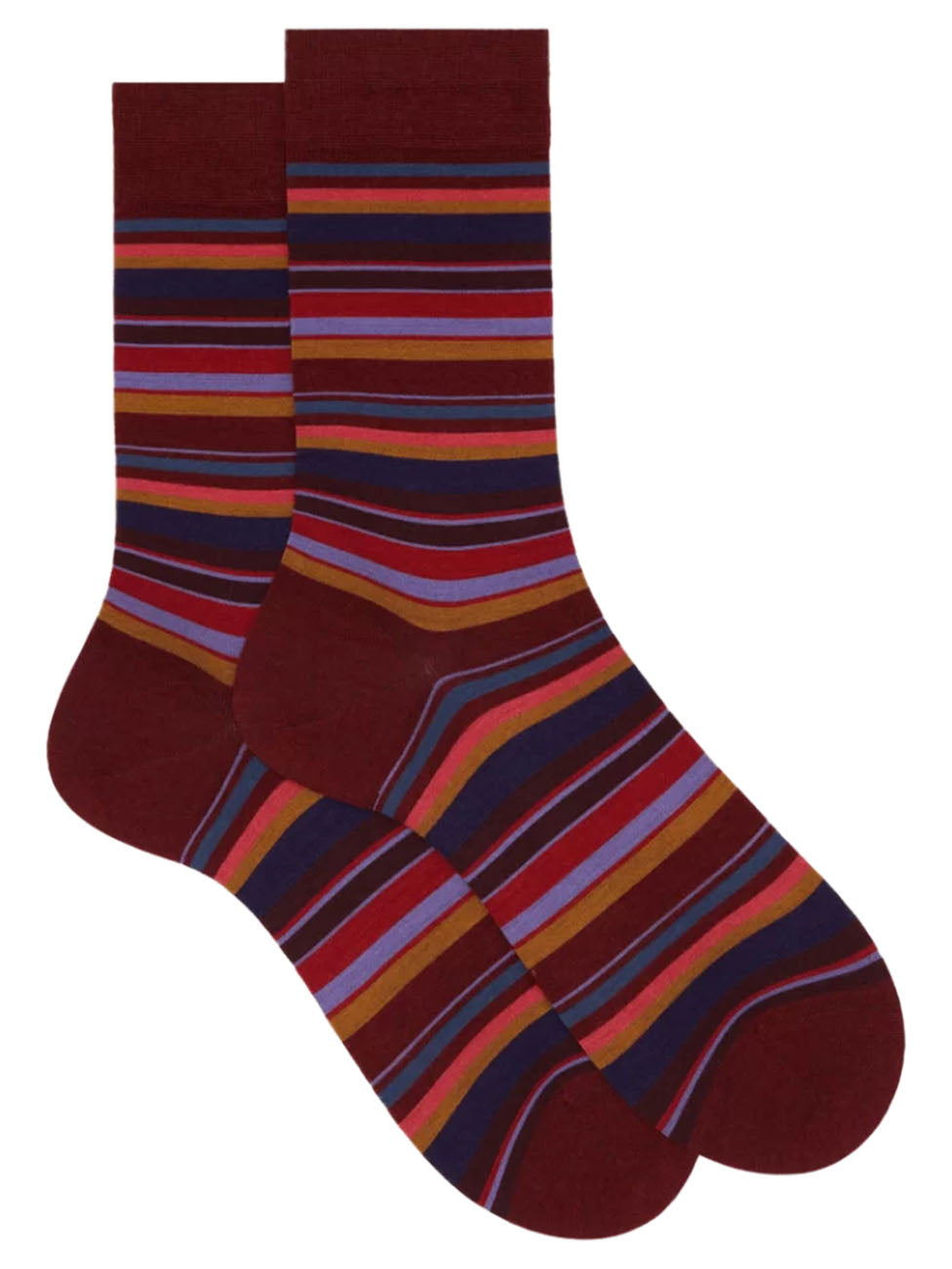 Doré Doré Men's Fine-Striped Wool Socks