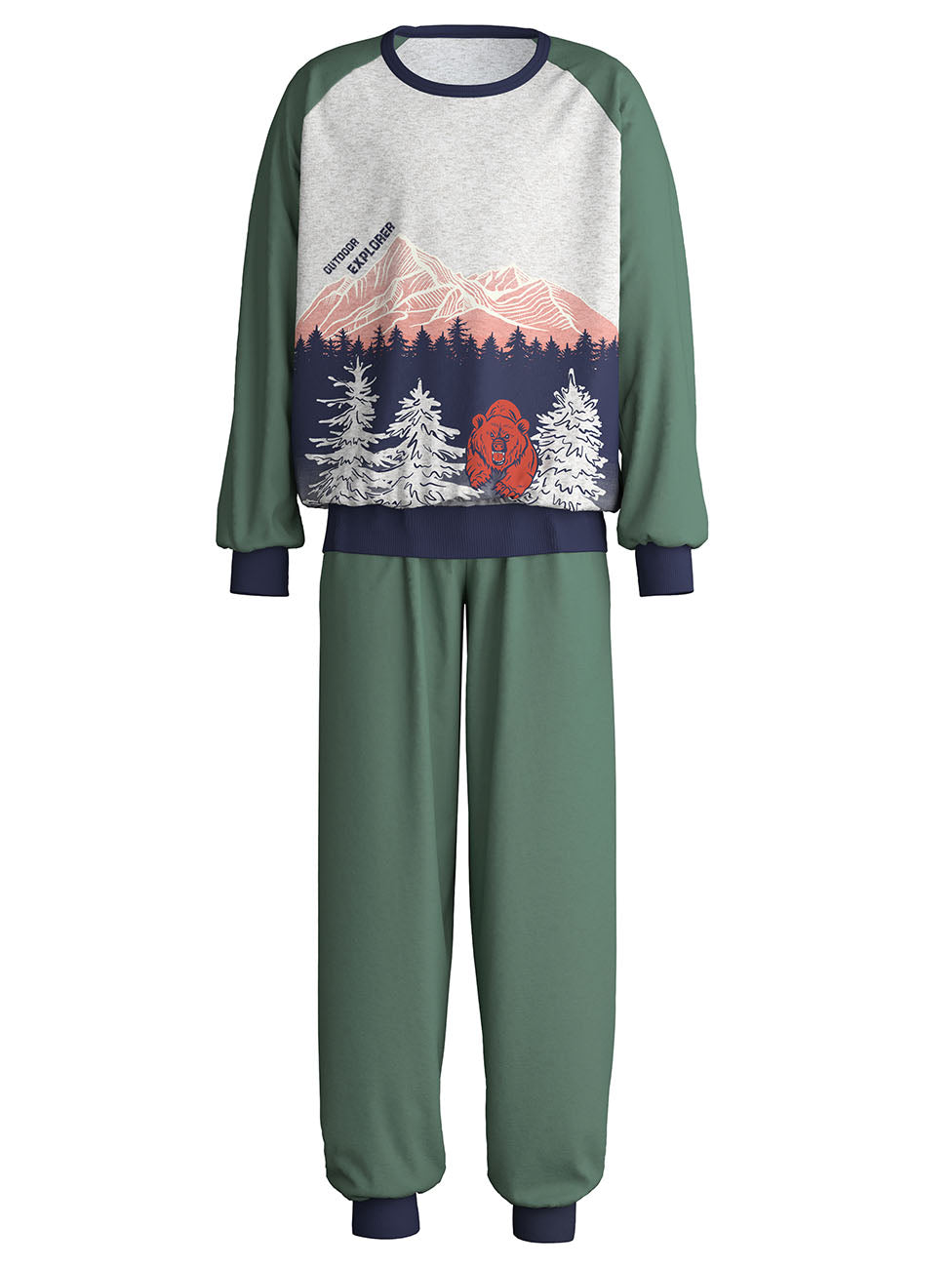 Calida Kids Outdoor Boys Pyjamas With Cuff