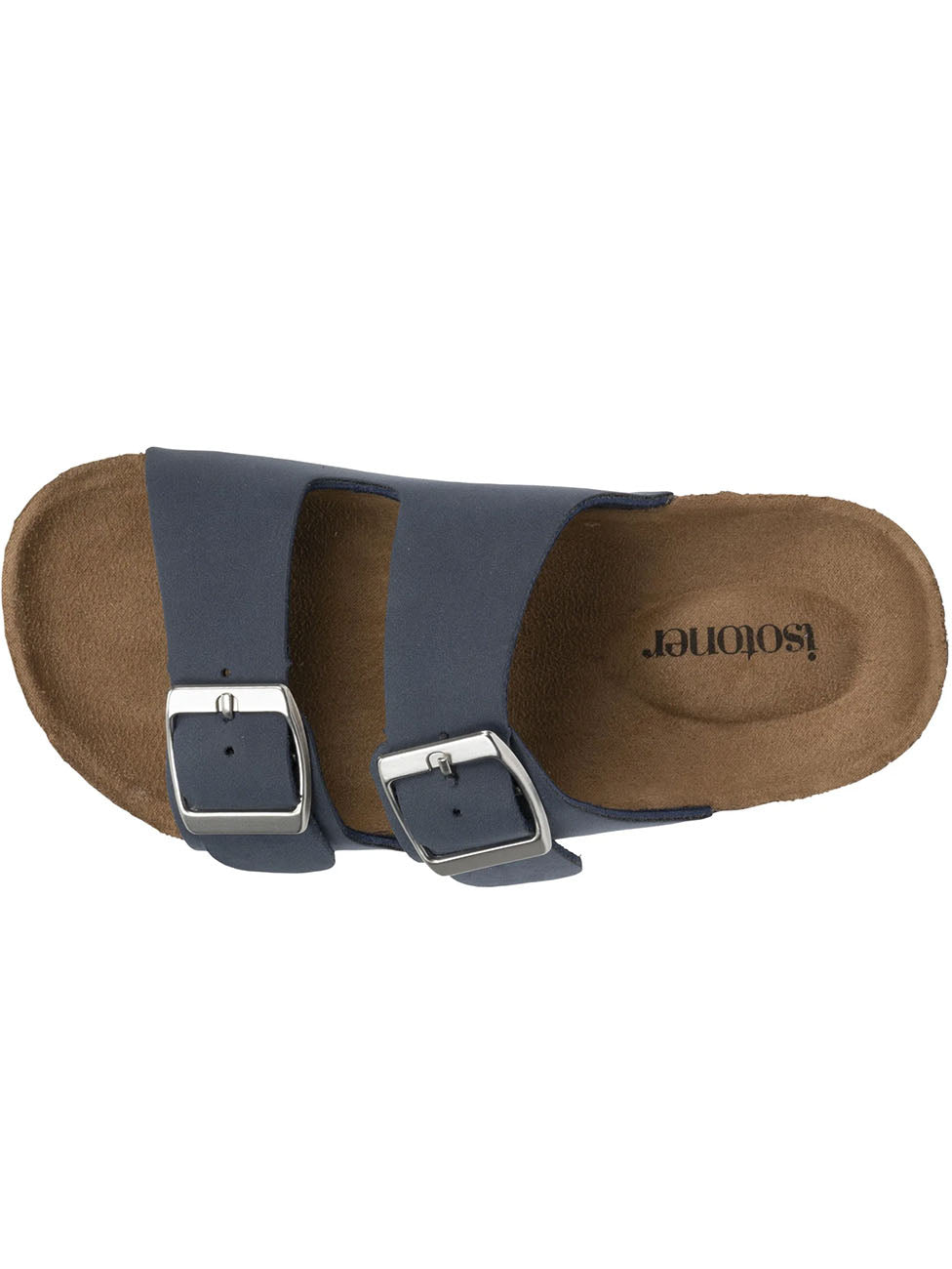 Isotoner Children's Double Strap Navy Mules