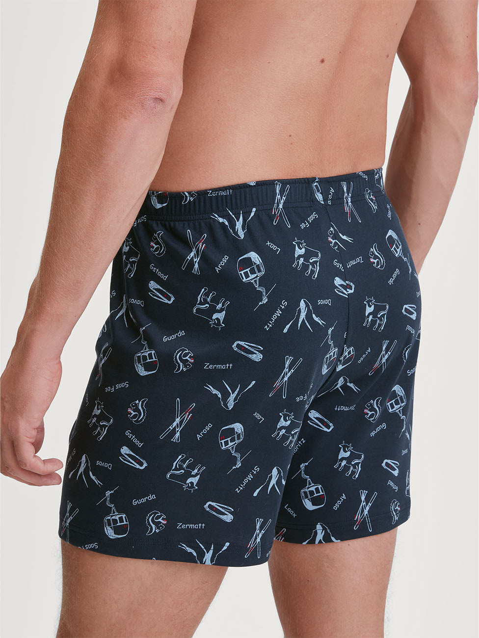 Calida Swiss Resort Boxer Shorts with Fly