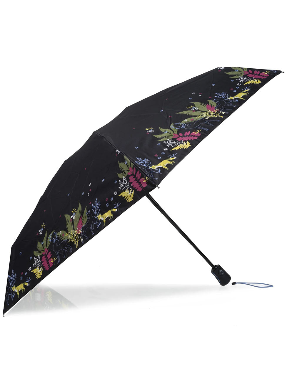 Isotoner Mini Auto Deer Frieze Umbrella