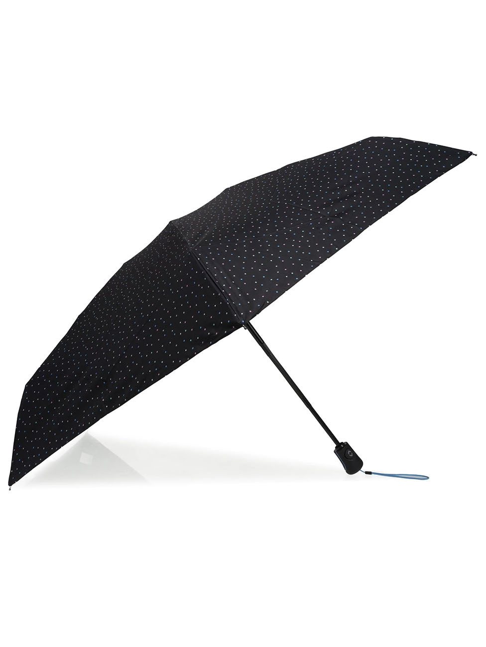 Isotoner Mini Auto Polka Dots Umbrella
