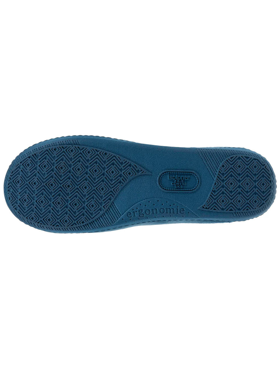 Isotoner Bleu Canard Floral Slippers