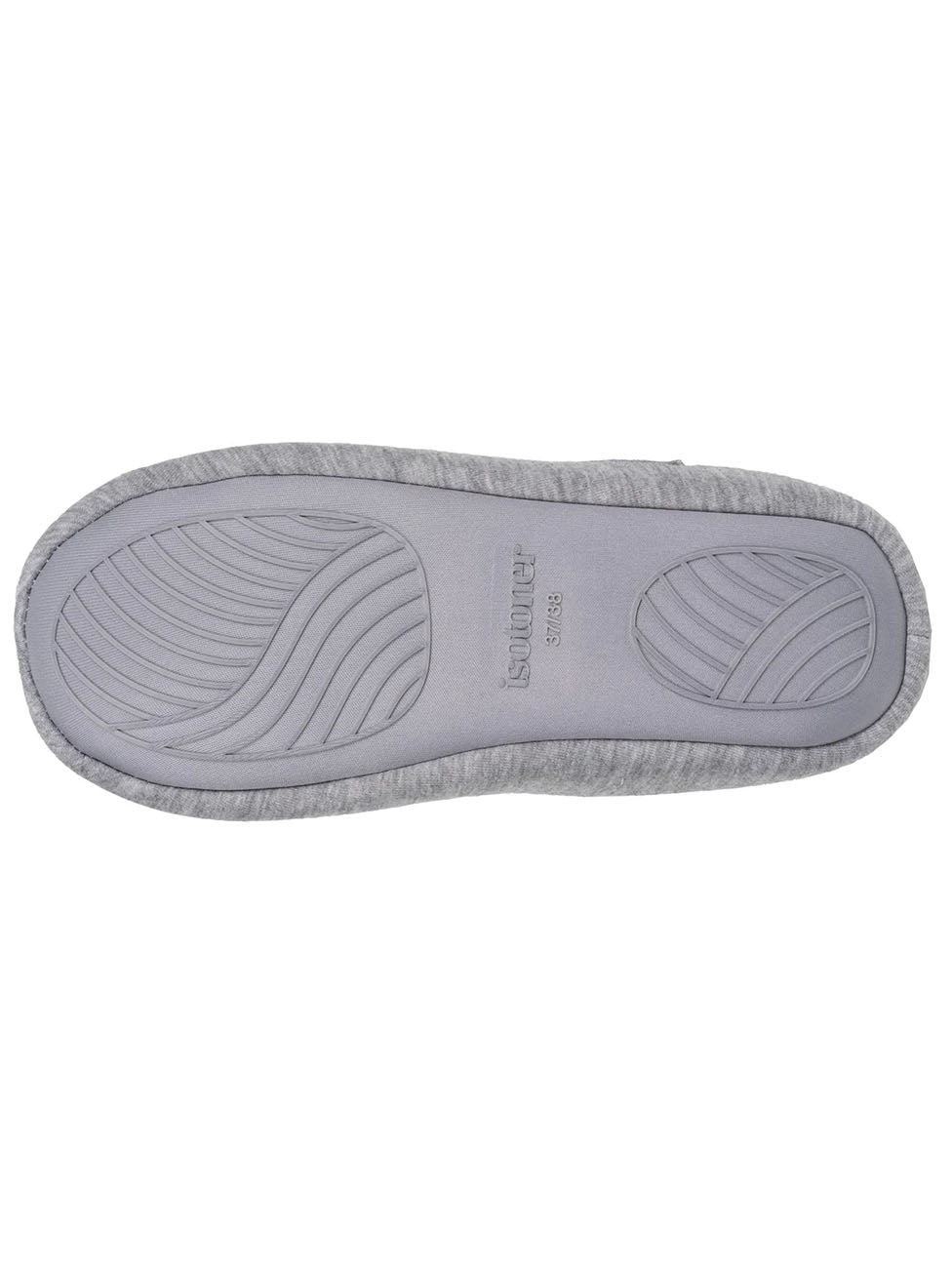 Isotoner Gris Chine Mule Slippers