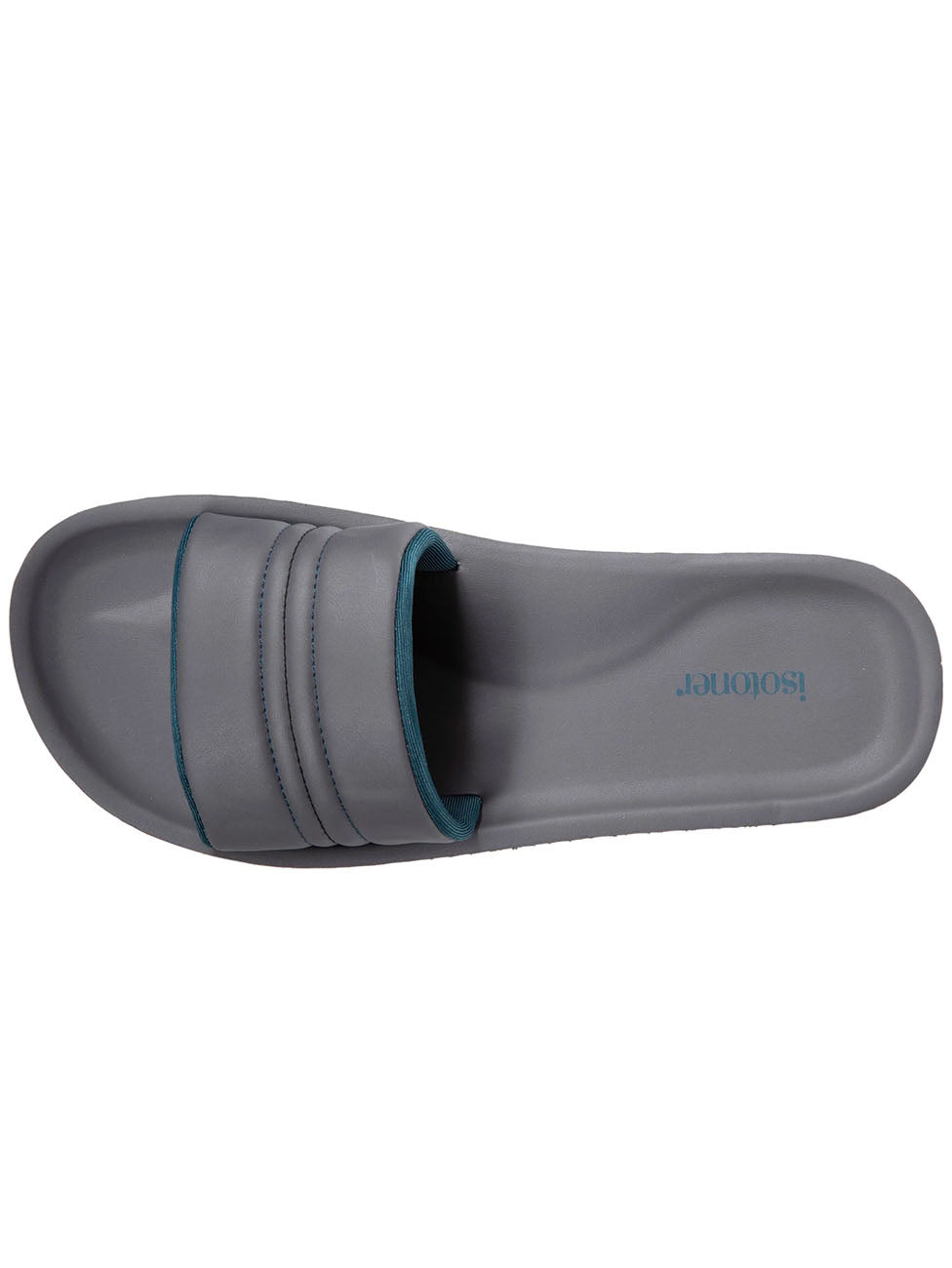 Isotoner Men's Grey Flip-Flop Mules