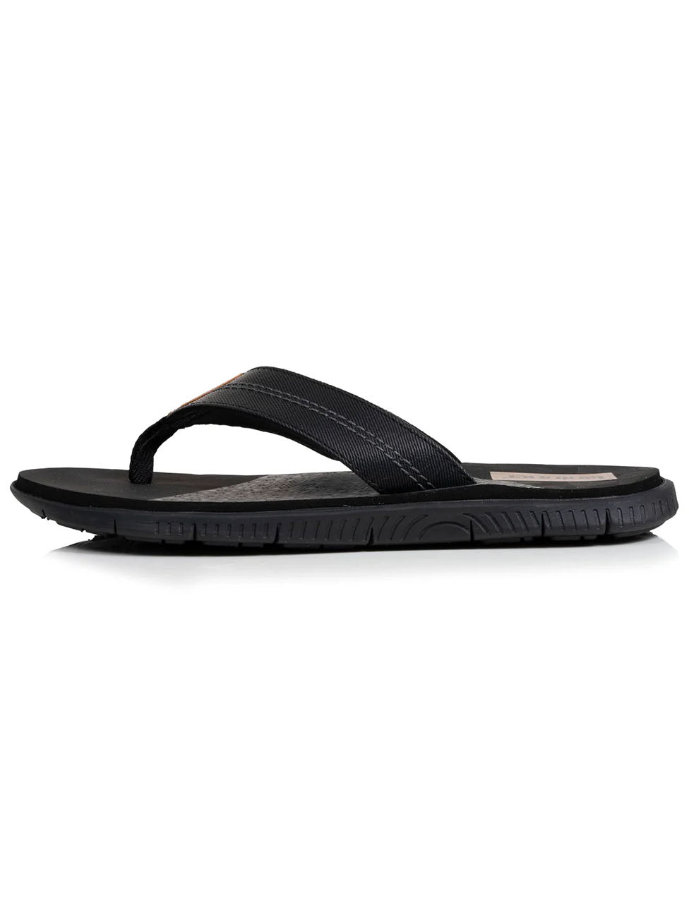 Isotoner Black Two-Tone Comfort Flip Flops