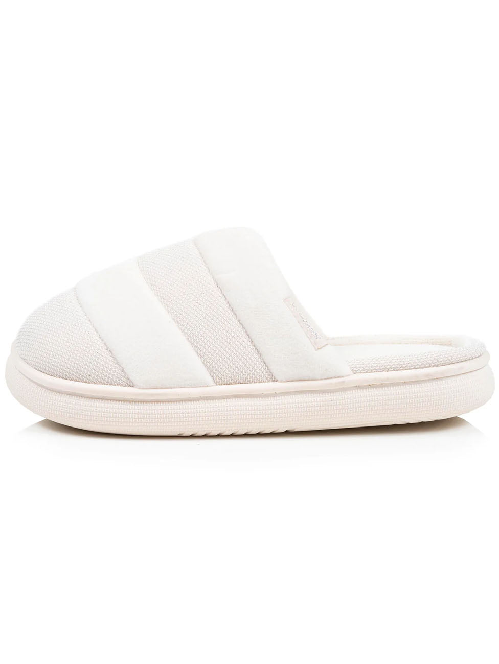 Isotoner Bloup Women's Ivory Two-Tone Mule Slippers