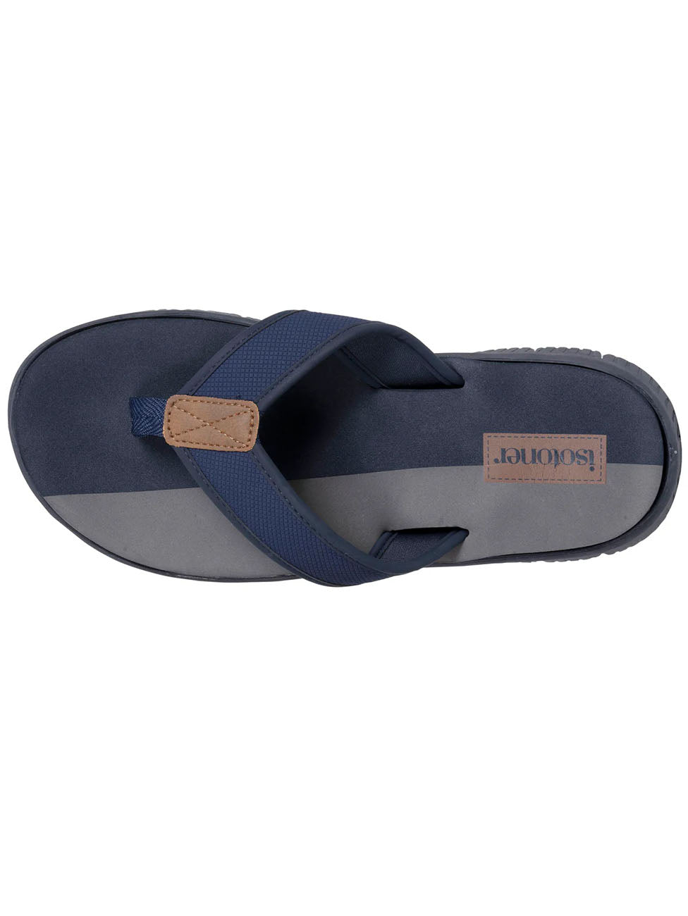 Isotoner Navy Two-Tone Comfort Flip Flops