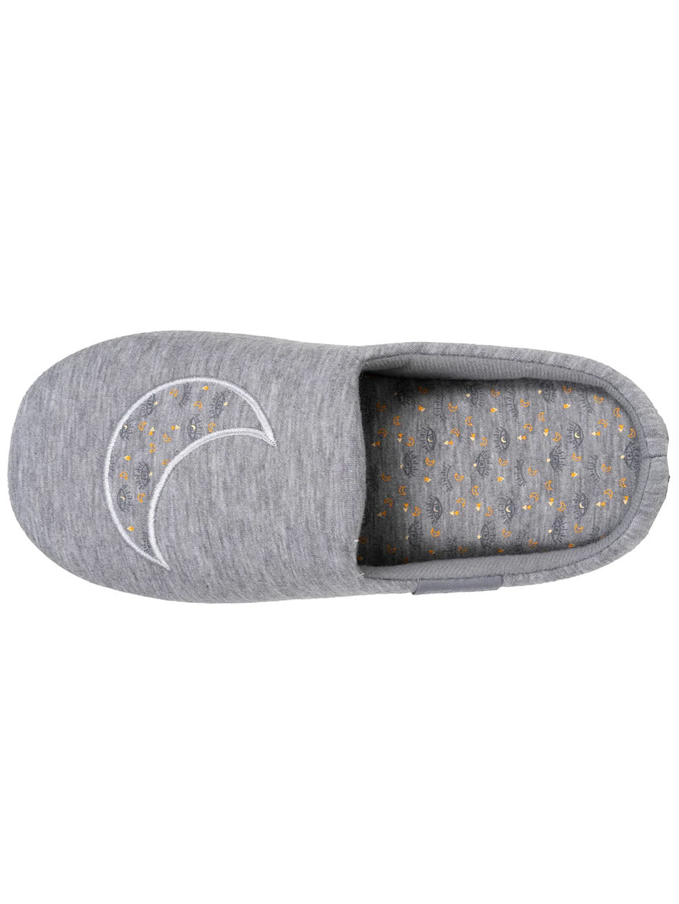 Isotoner Gris Chine Mule Slippers
