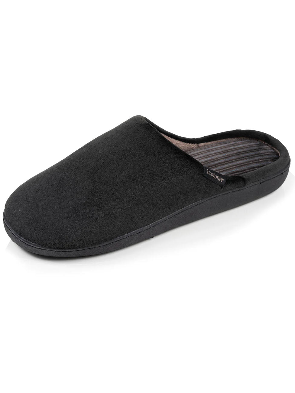 Isotoner Ergonomic Black Slippers