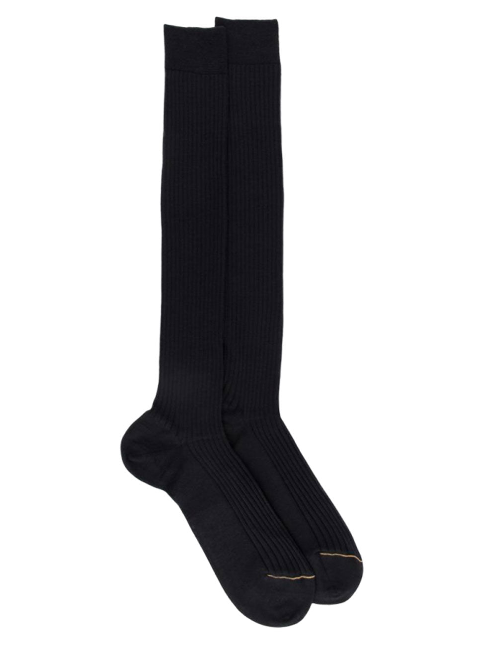 Doré Doré Men's Luxury Fine Merino Wool Ribbed Knee-High Socks