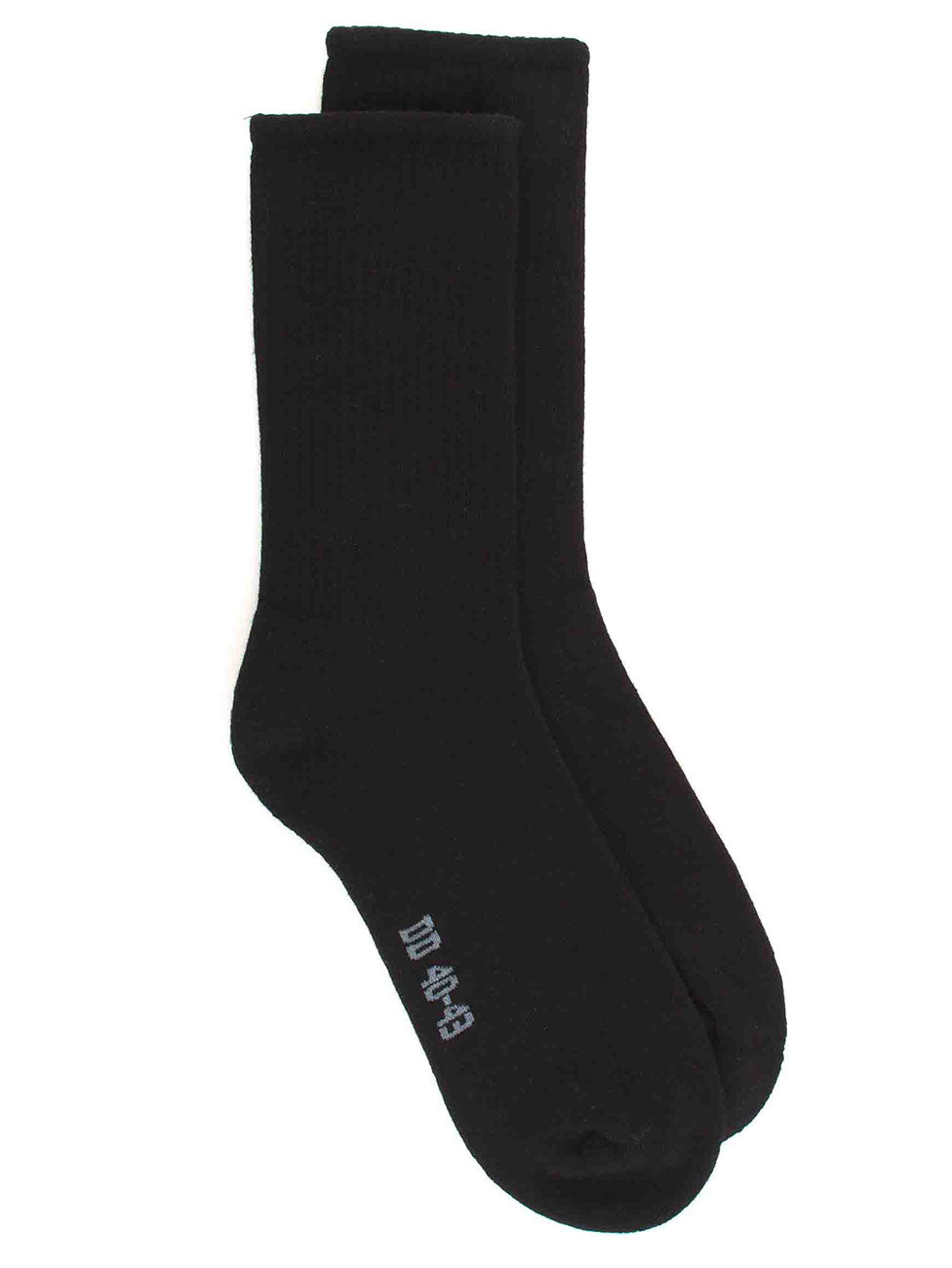 Doré Doré Men's Cotton Ribbed Sport Sock With Terry Sole